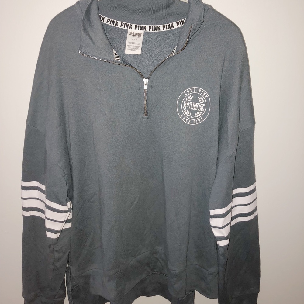 PINK Blue Athletic Sweatshirt